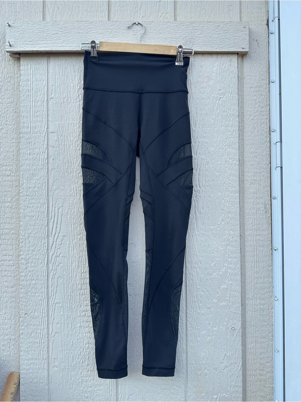 lululemon athletica Black Girls' Youth Active Mesh-Inset Leggings